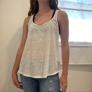 Abercrombie & Fitch white tank top